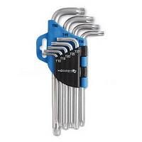 Ключи шестигранные TORX, 9шт, сталь CrV — купить оптом и в розницу в интернет магазине GTV-Meridian.